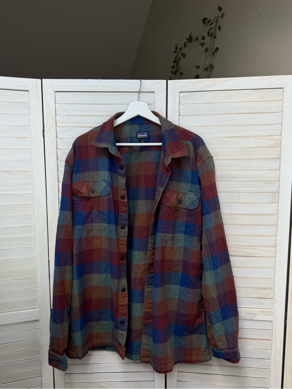 : Patagonia Organic Cotton Plaid Flannel Shirt Multicolor – Size XL